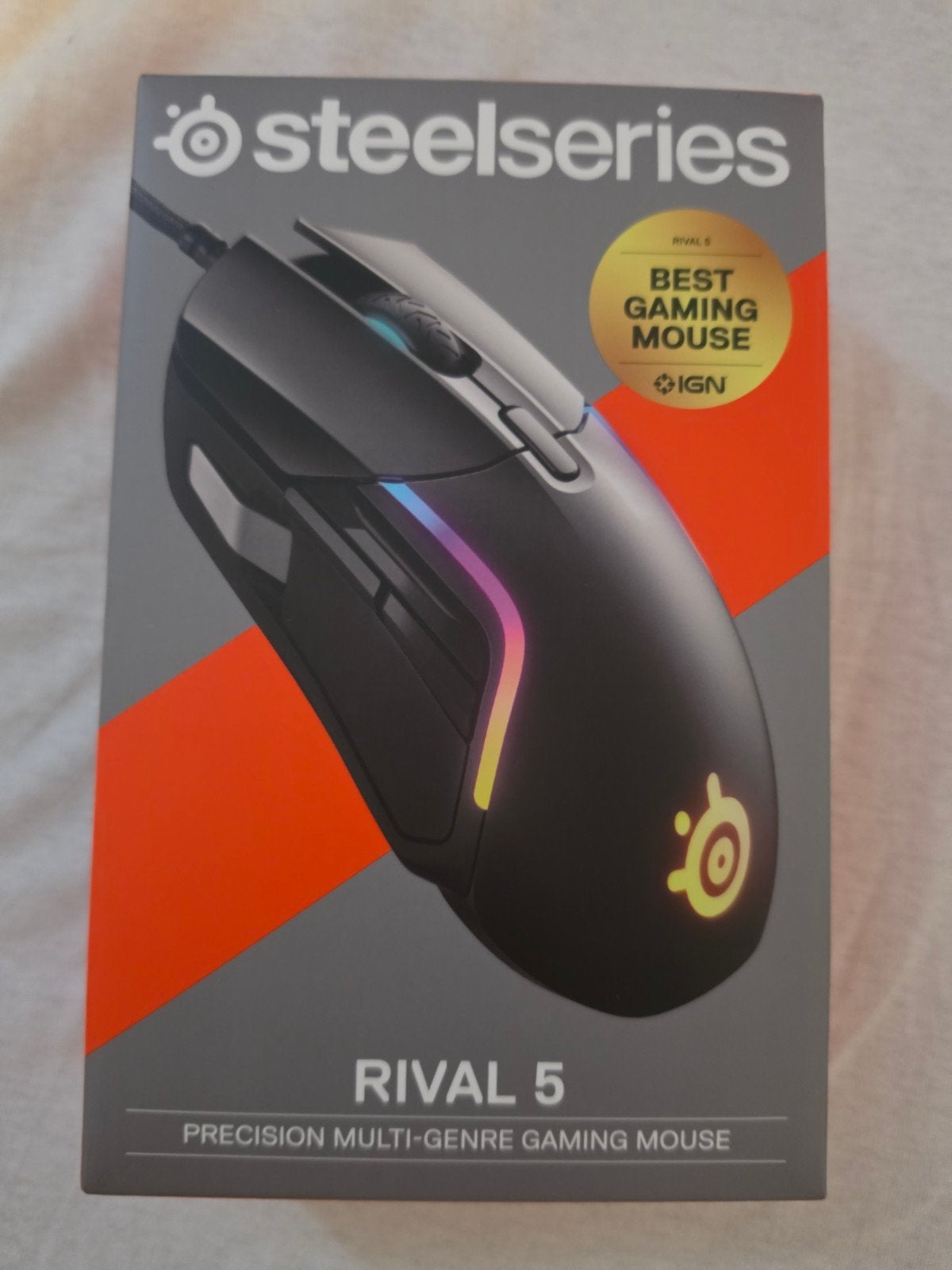 SteelSeries Rival 5 Gaming Muis - Zo goed als nieuw, Computers en Software, Ophalen, Rechtshandig, Muis, Gaming muis