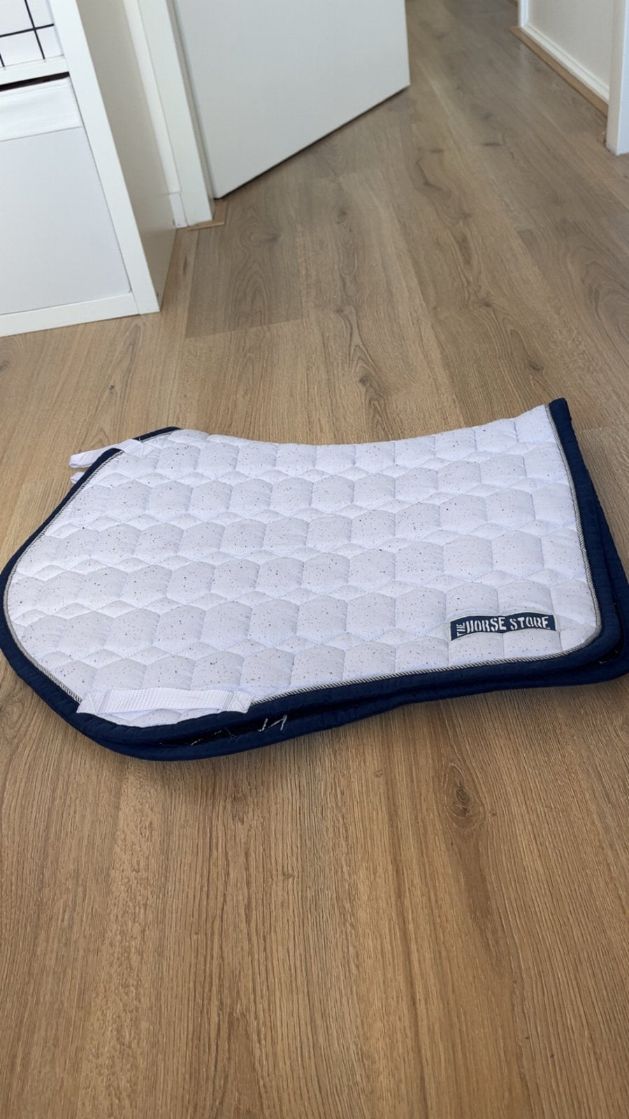 Wedstrijd dekje wit met blauw, Dieren en Toebehoren, Ophalen of Verzenden, Gebruikt, Springen