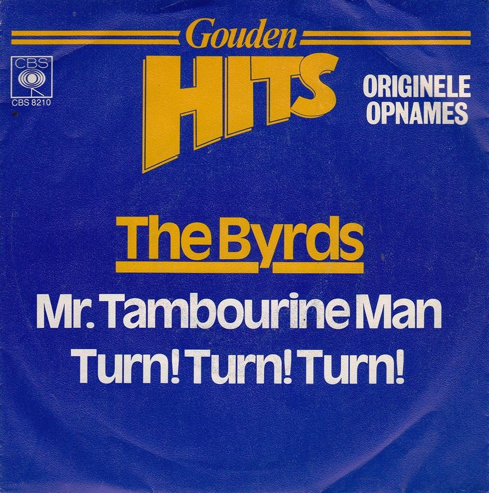 The Byrds - Turn Turn Turn / Mr. Tambourine Man 7", 7 inch, Single, Ophalen of Verzenden, Zo goed als nieuw