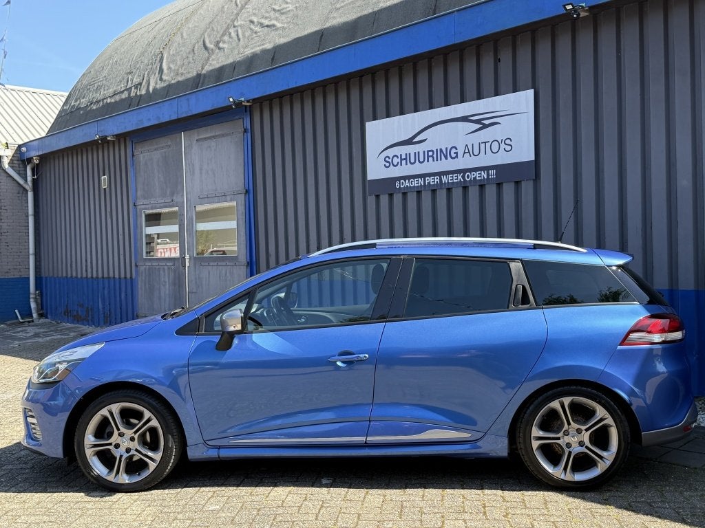 Renault Clio Estate 1.2 GT Automaat (bj 2016), 4 cilinders, Blauw, 49 €/maand, 19 km/l