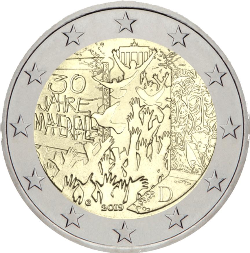 Euromunten, Postzegels en Munten, Ophalen of Verzenden, Duitsland, 2 euro, Losse munt