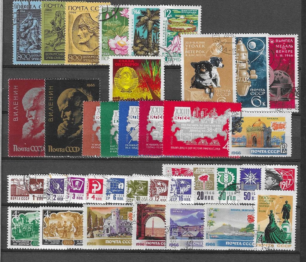 Rusland CCCP Sovjet Unie 1966, Ophalen of Verzenden, Gestempeld