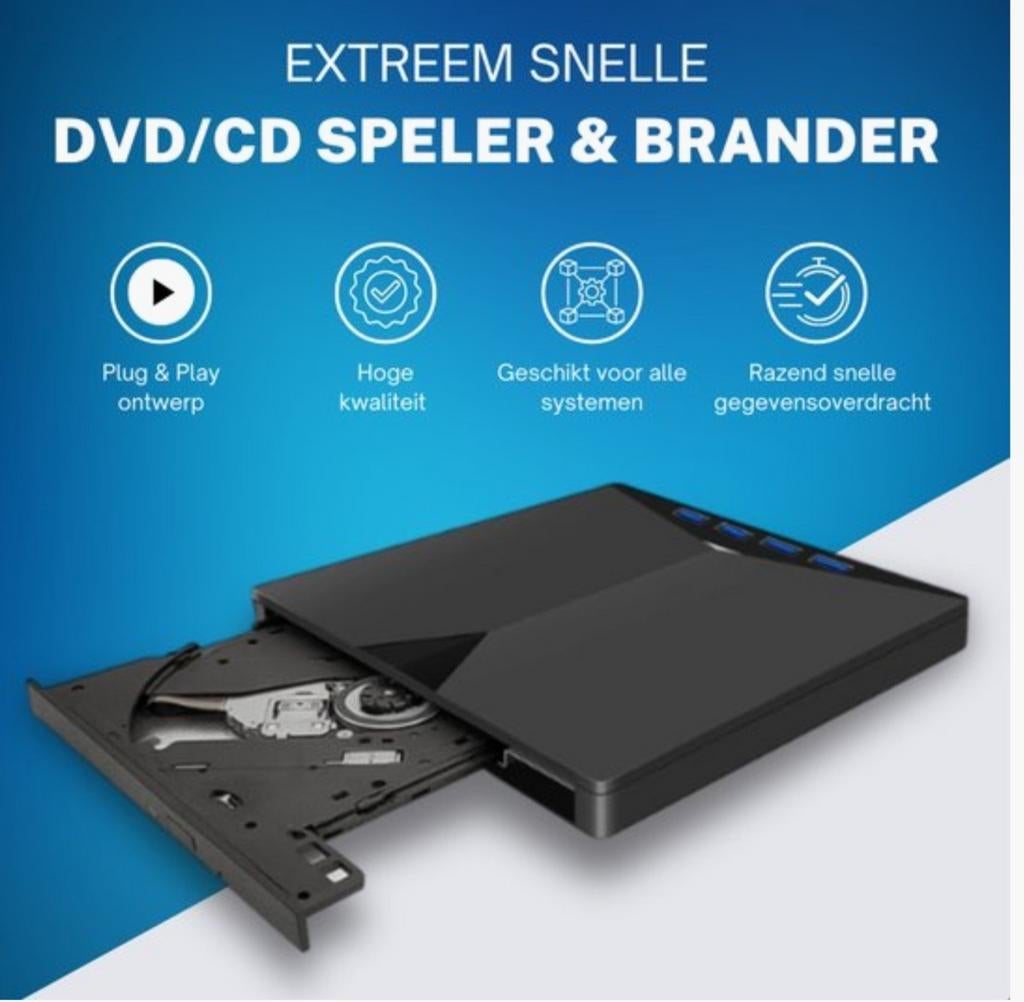 Tekoop snelle 7 in 1 brander met lege dvd's Bieden, Computers en Software, Optische drives, Ophalen, Dvd, Nieuw, Windows