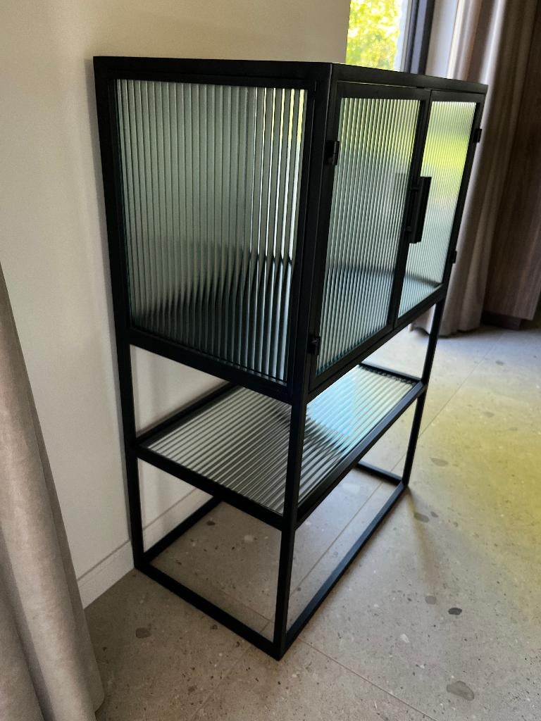 Vitrinekast Dutchbone, Ophalen, 50 tot 100 cm, Zo goed als nieuw, 150 tot 200 cm
