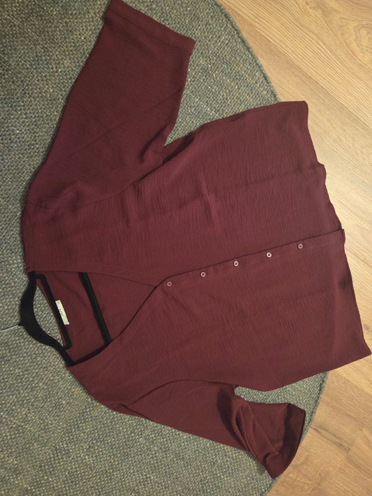 JDY nieuw Bordeauxrode blouse, driekwartmouw, maat xxl, Maat 42/44 (L), Ophalen of Verzenden, Zo goed als nieuw, JDY