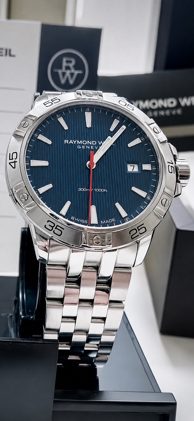 ✅ Raymond Weil in zeer goede staat ✅ - Full Set, Sieraden, Tassen en Uiterlijk, Horloges | Heren, Staal, Staal, Polshorloge, Zo goed als nieuw