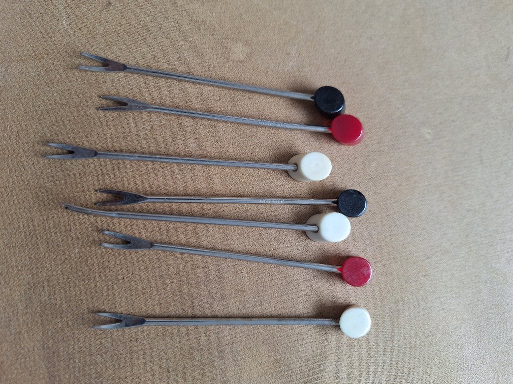 Vintage cocktailprikkers - set van 7, Ophalen