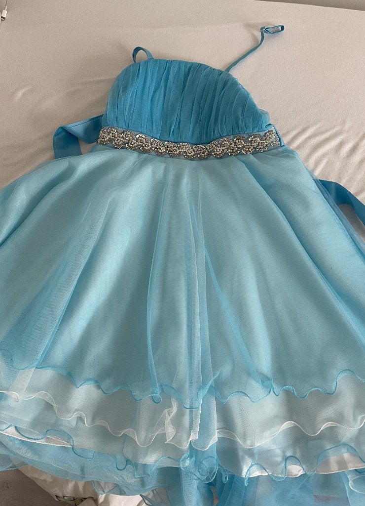 Jurk prinses blauw, Blauw, Ophalen of Verzenden, Zo goed als nieuw, Maat 34 (XS) of kleiner