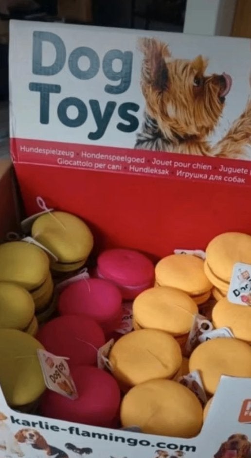 Honden speeltjes macarons, Dieren en Toebehoren, Ophalen of Verzenden, Nieuw, Piepspeelgoed, Overige merken