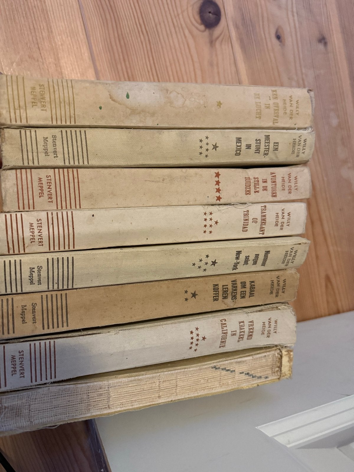 Willy van der Heide - 8 zeer oude Bob Evers boeken (‘49-‘55), Ophalen, Gelezen
