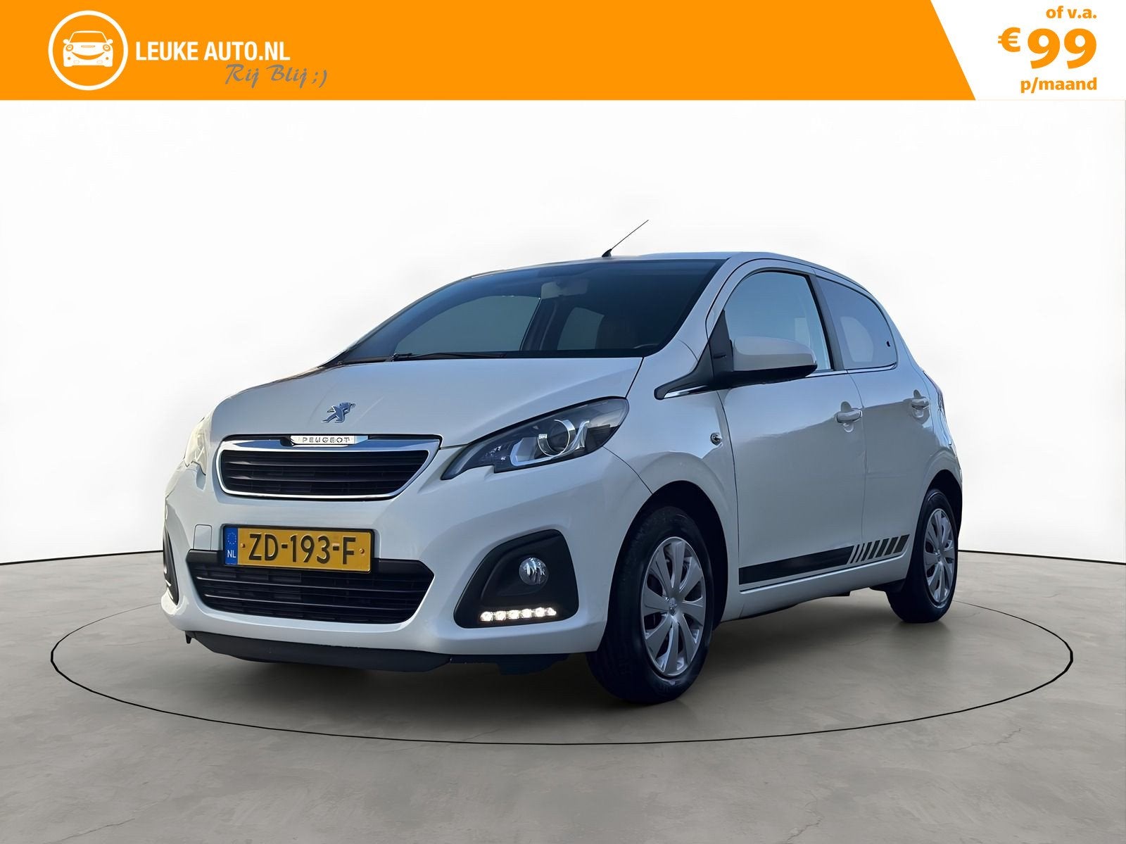 Peugeot 108 1.0 e-VTi 5-Deurs Active Multimedia-scherm Parke, Voorwielaandrijving, Stof, Gebruikt, 4 stoelen