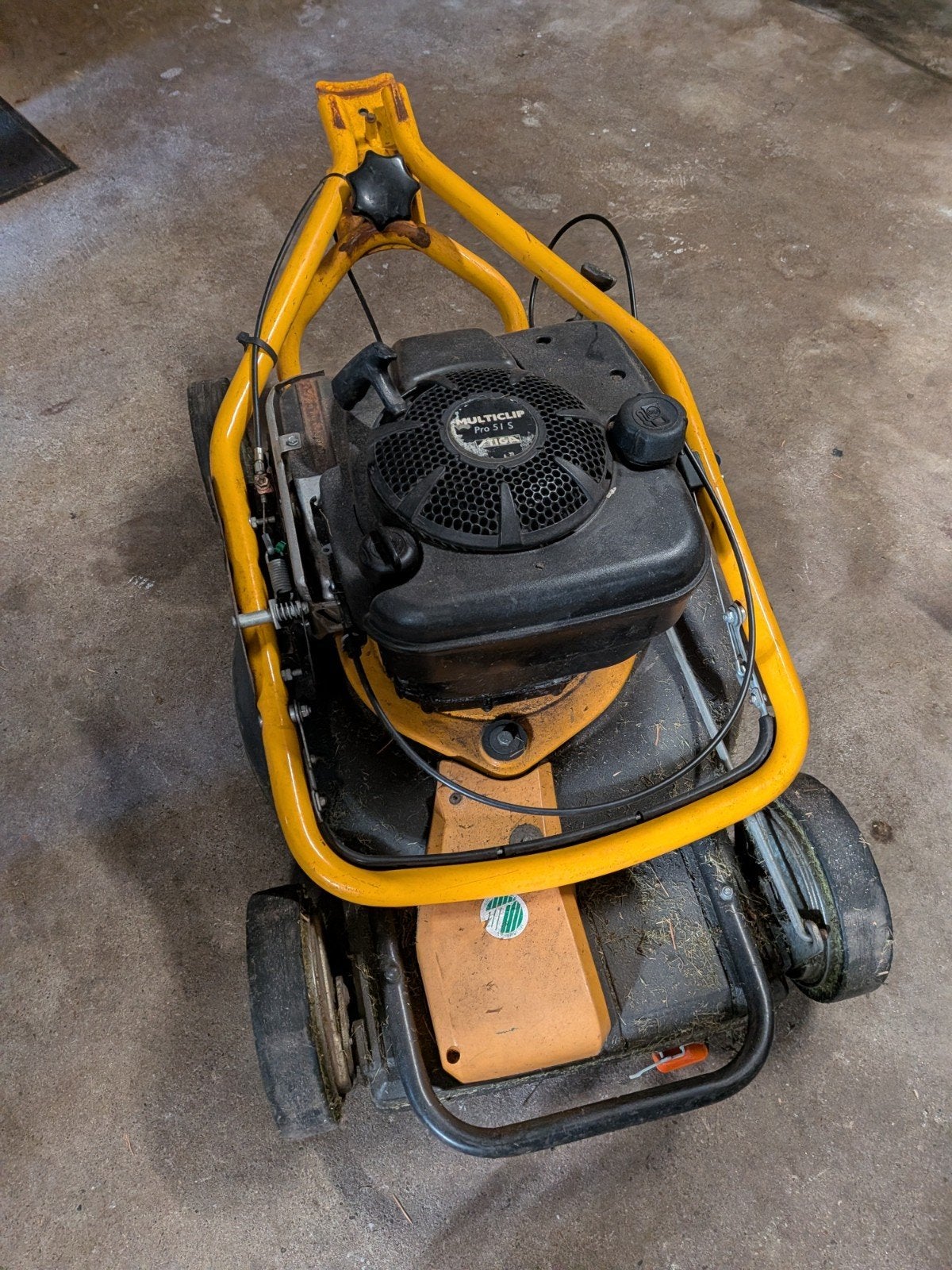 Stiga Multiclip Pro 51 S grasmaaier - starter defect, Tuin en Terras, Ophalen, Cirkelmaaier, Gebruikt, Stiga