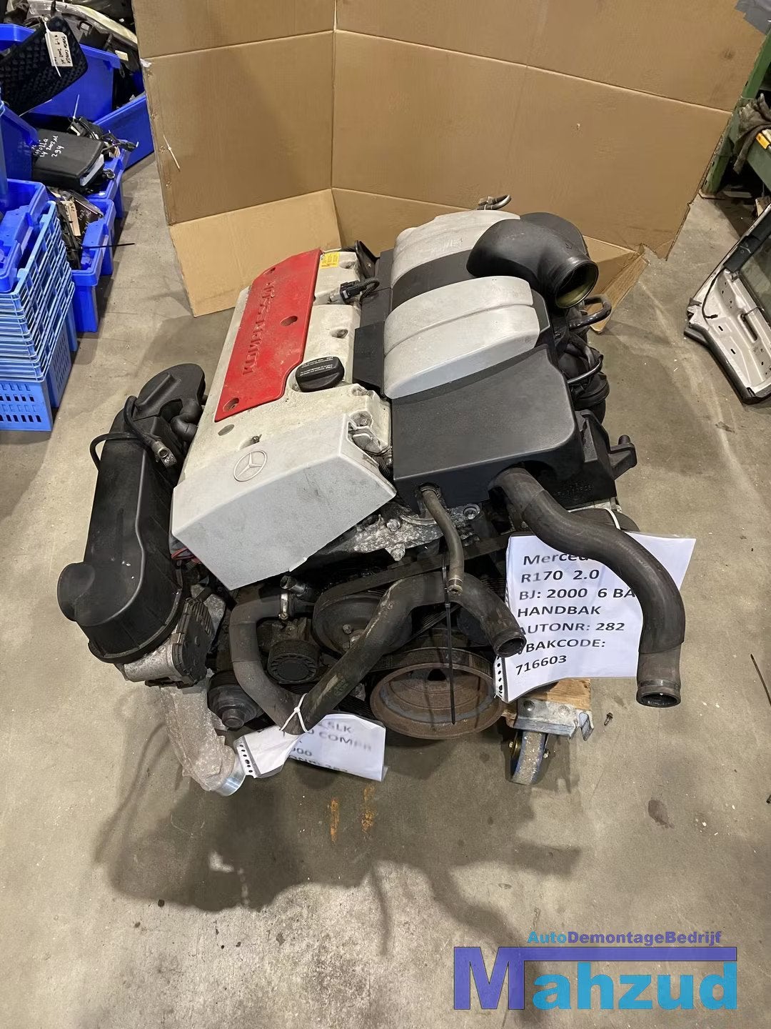 MERCEDES SLK R170 2.0 111958 Motorblok motor engine compleet, Gebruikt, Mercedes-Benz AG, Mercedes-Benz, Ophalen of Verzenden