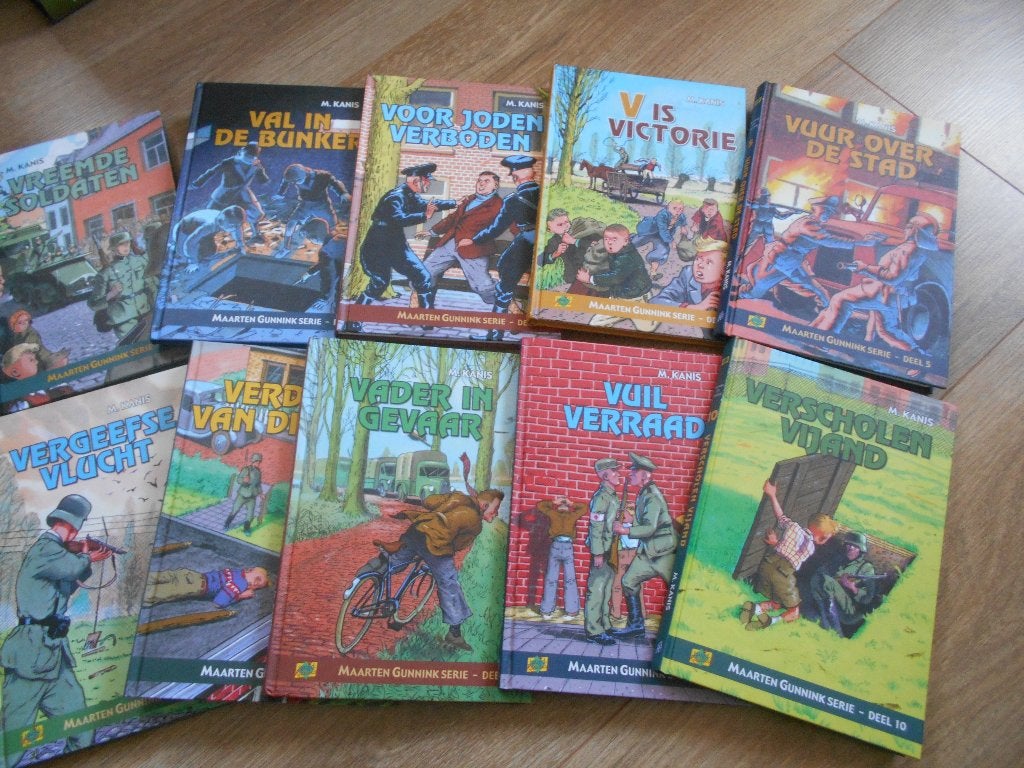 M Kanis deel 1 t/m 10 Maarten Gunnink serie!, Boeken, Ophalen of Verzenden, Tweede Wereldoorlog, Zo goed als nieuw, Overige onderwerpen