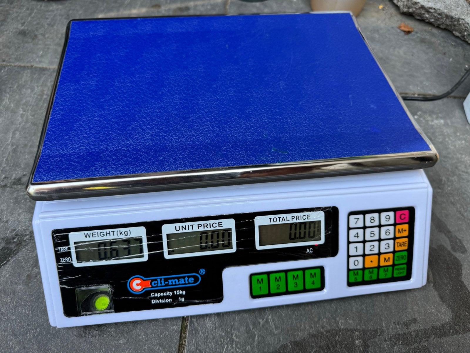 Digitale Winkelweegschaal, Witgoed en Apparatuur, Winkelweegschaal, Ophalen of Verzenden, 10 tot 50 kg, Fijner dan 1 gram