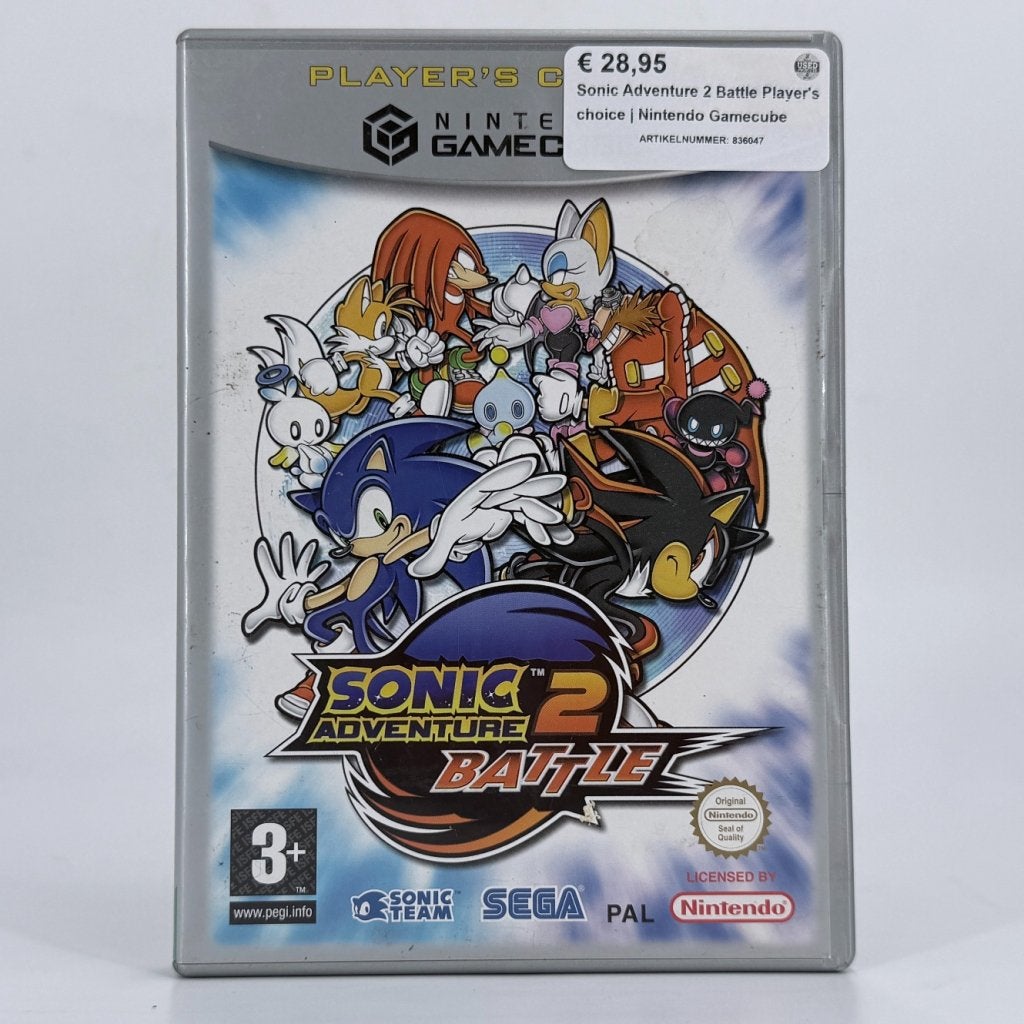 Sonic Adventure 2 Battle Player's choice | Nintendo Gamecube, Spelcomputers en Games, Nintendo, Gebruikt, Support@nintendo.com