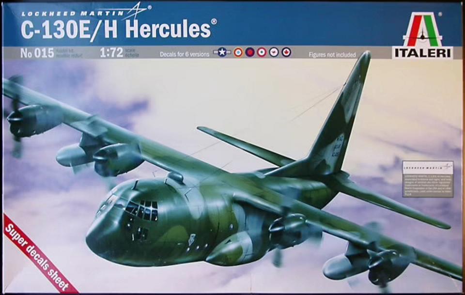 Lockheed Martin C-130E/H Hercules + NL decals + PE-sets, 1:72 tot 1:144, Italeri, Verzenden, Nieuw