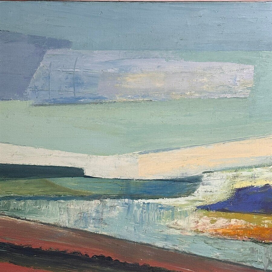 Richard van Dijk (1939-2008) - Zomerlandschap, 1973, Ophalen of Verzenden