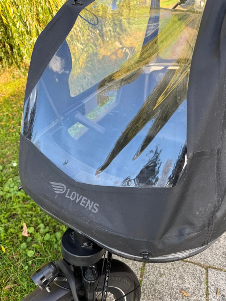 Lovens Regenhuif V1 voor een bakfiets (regenhuif), Fietsen en Brommers, Ophalen, Zo goed als nieuw, 4 kinderen of meer, Huif