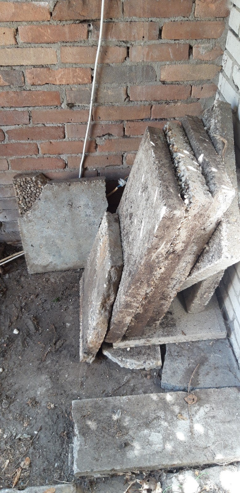 Gratis restant grindtegels, Ophalen, Gebruikt