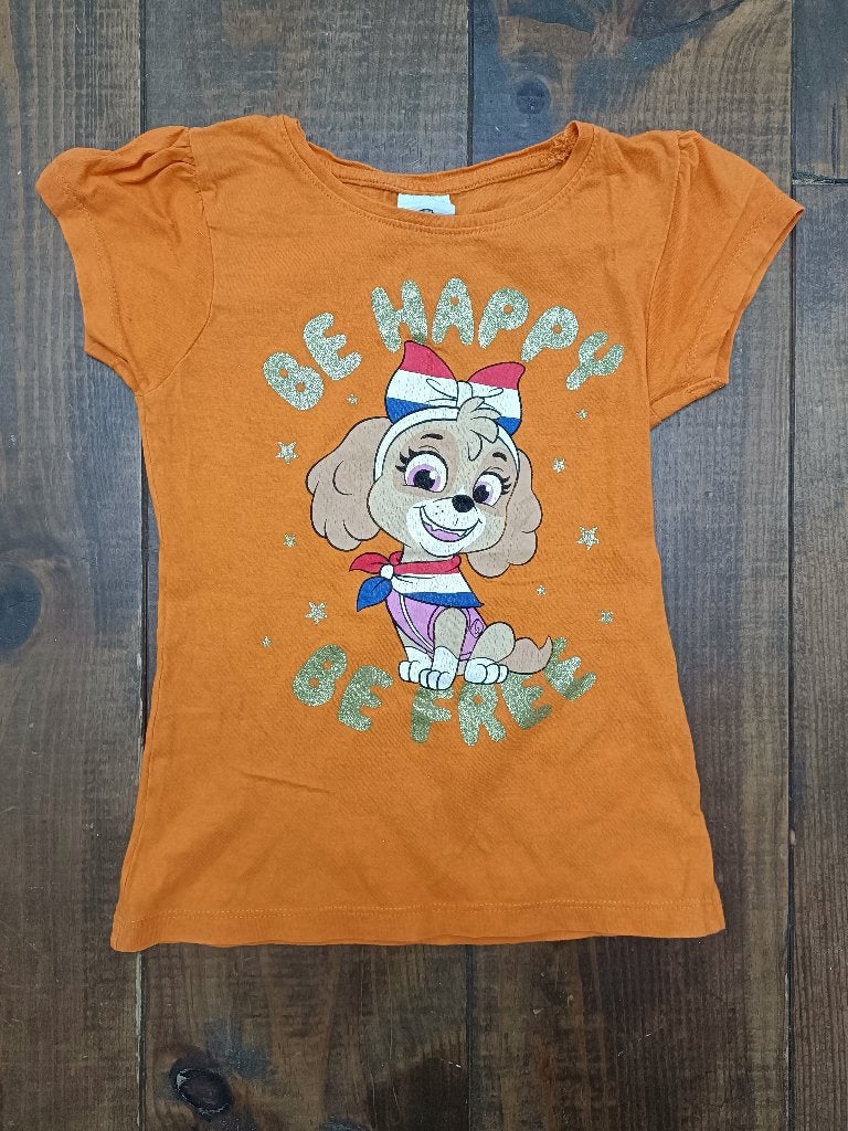 Leuk oranje T-shirt Paw Patrol 116, Gebruikt, Meisje, Ophalen of Verzenden, Nickelodeon