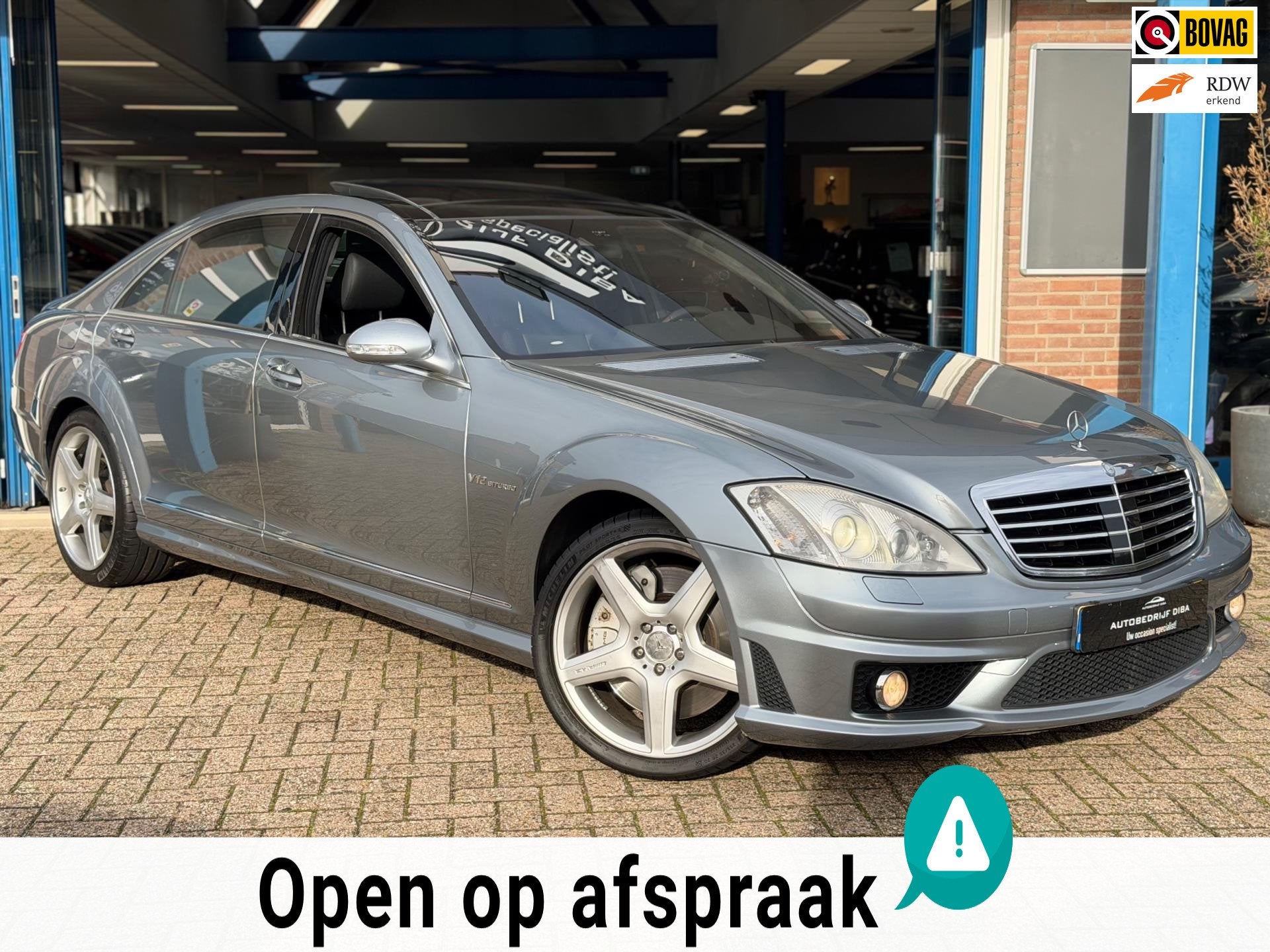 Mercedes-Benz S-klasse AMG 65 Lang V12 2007 YOUNTIMER NAP!, Auto's, Mercedes-Benz, Automaat, Achterwielaandrijving, Gebruikt, Zwart