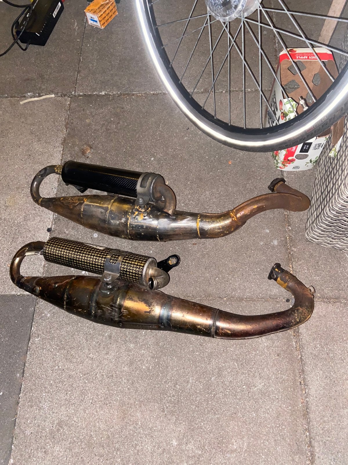 Yasuni racing uitlaat 70cc, Fietsen en Brommers, Ophalen, Zo goed als nieuw, Uitlaat, Piaggio