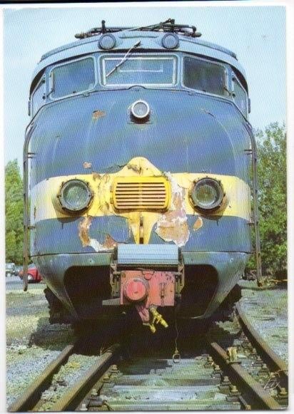 Trein NS Blauwe Engel Hondekop Benelux treinstel 1960, Verzenden, 1960 tot 1980, Gelopen, Zuid-Holland