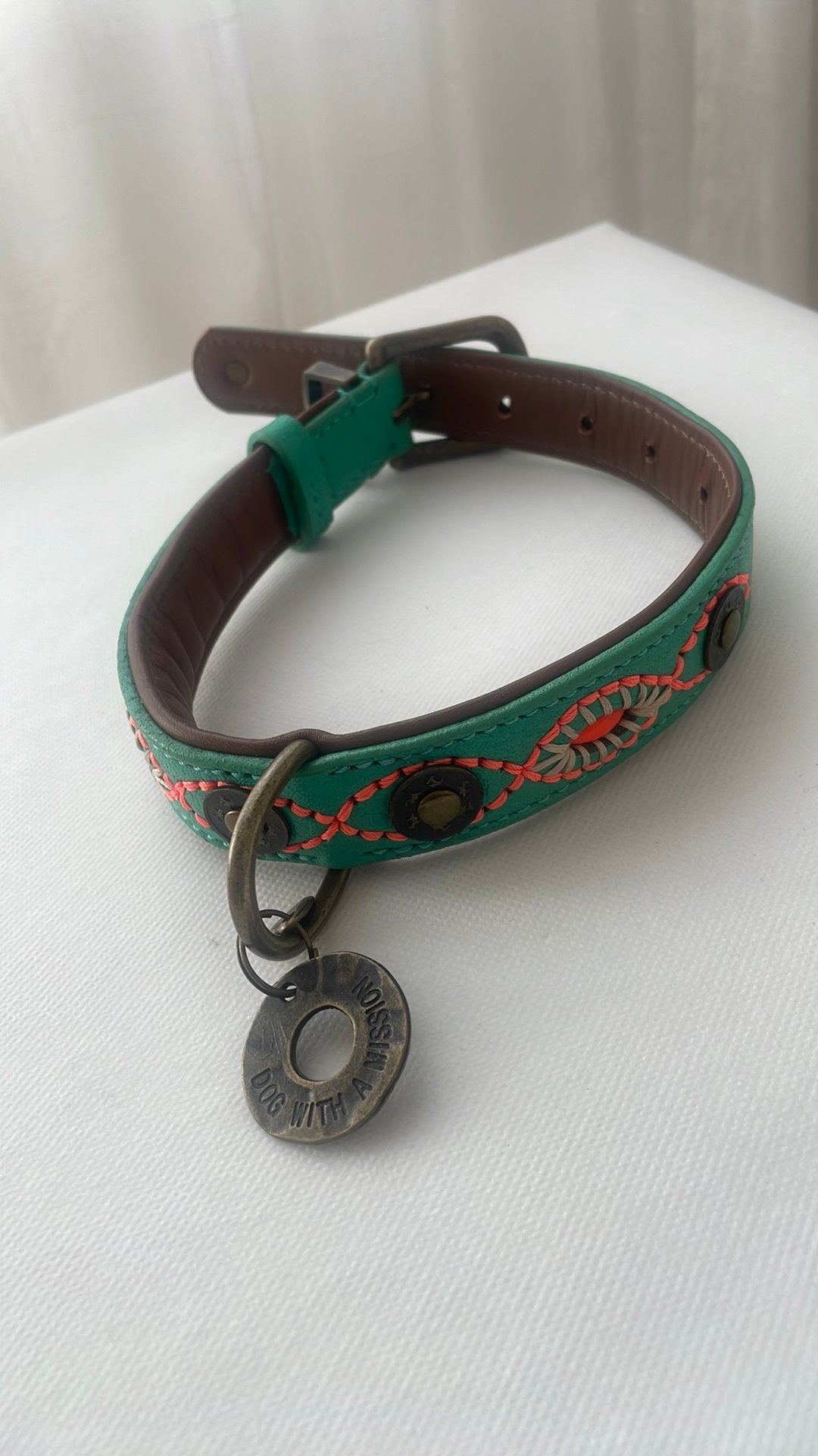 DWAM leren hondenhalsband – nieuw– 3 cm breed, Ophalen of Verzenden, Nieuw