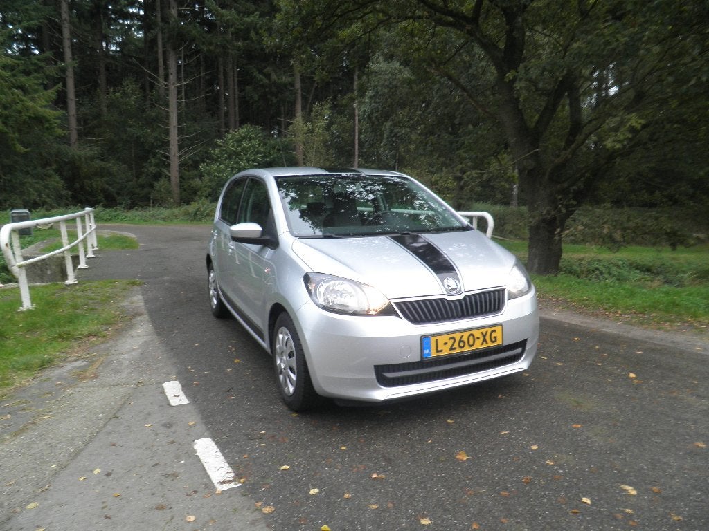 Skoda Citigo 1.0 T 44KW 2012 Grijs, Auto's, Voorwielaandrijving, Stof, Zwart, 840 kg