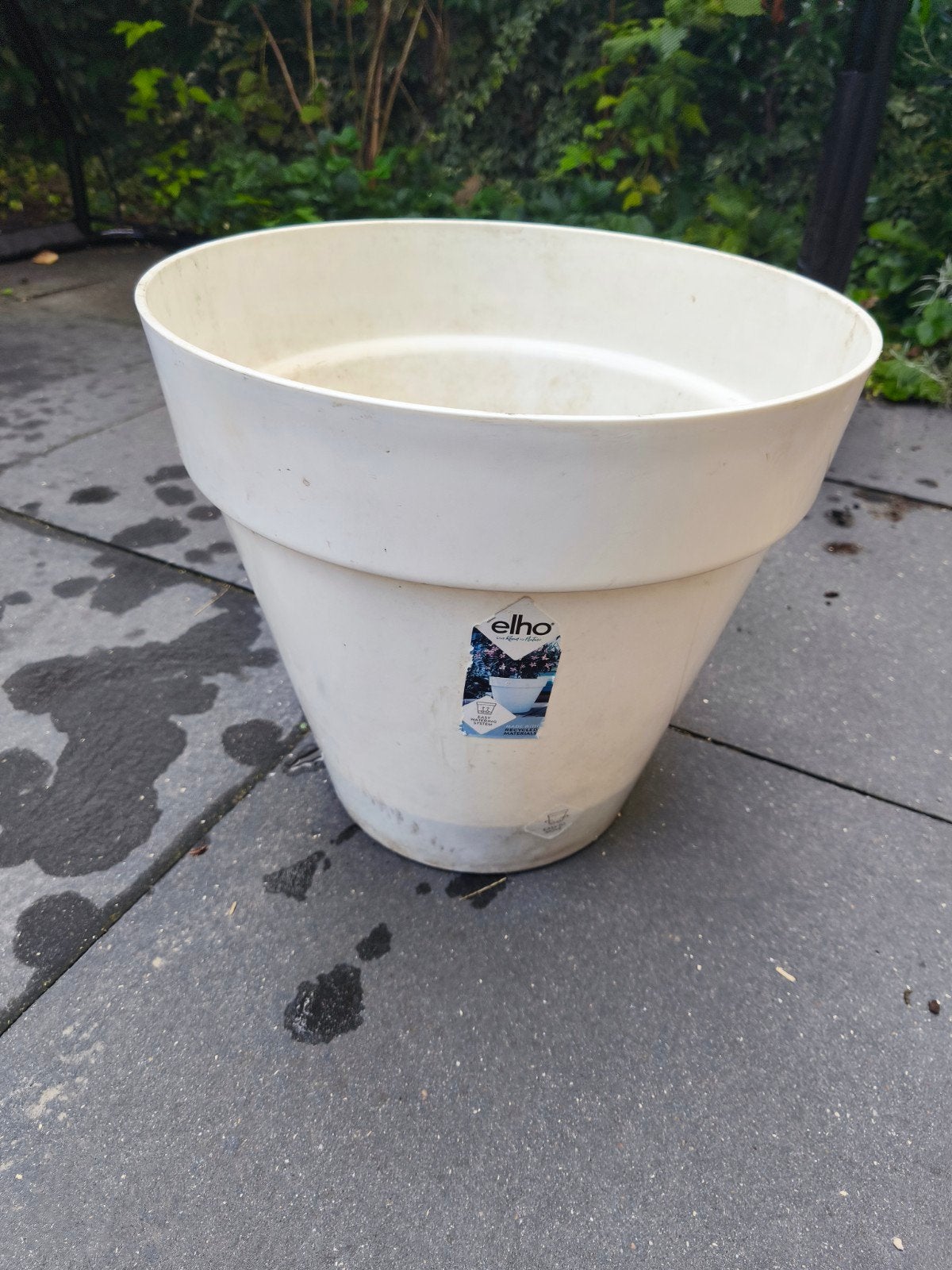 Grote Elho bloempot - Wit, 40 cm hoog, Ophalen, Kunststof, Gebruikt, 40 cm of meer