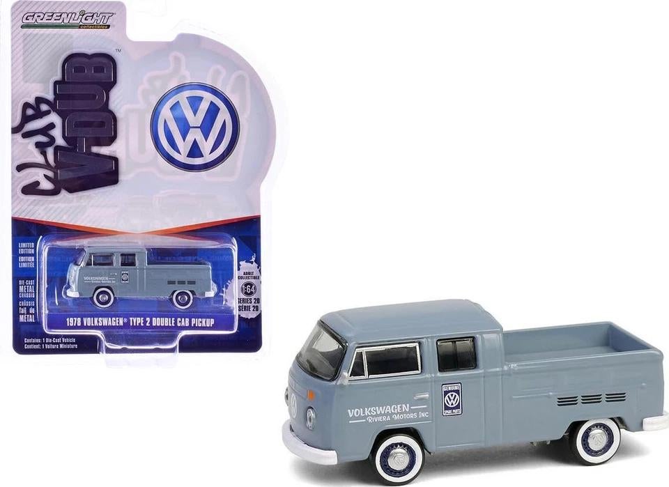 1978 VW Volkswagen bus T2 van Greenlight 1/64 Pickup, Hobby en Vrije tijd, Modelauto's | Overige schalen, Ophalen of Verzenden