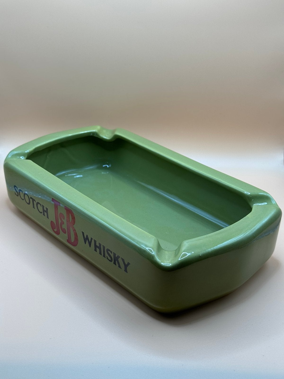 Vintage Scotch J&B Whisky Asbak Ashtray Sigar Ceramica Italy, Ophalen of Verzenden, Zo goed als nieuw, Asbak