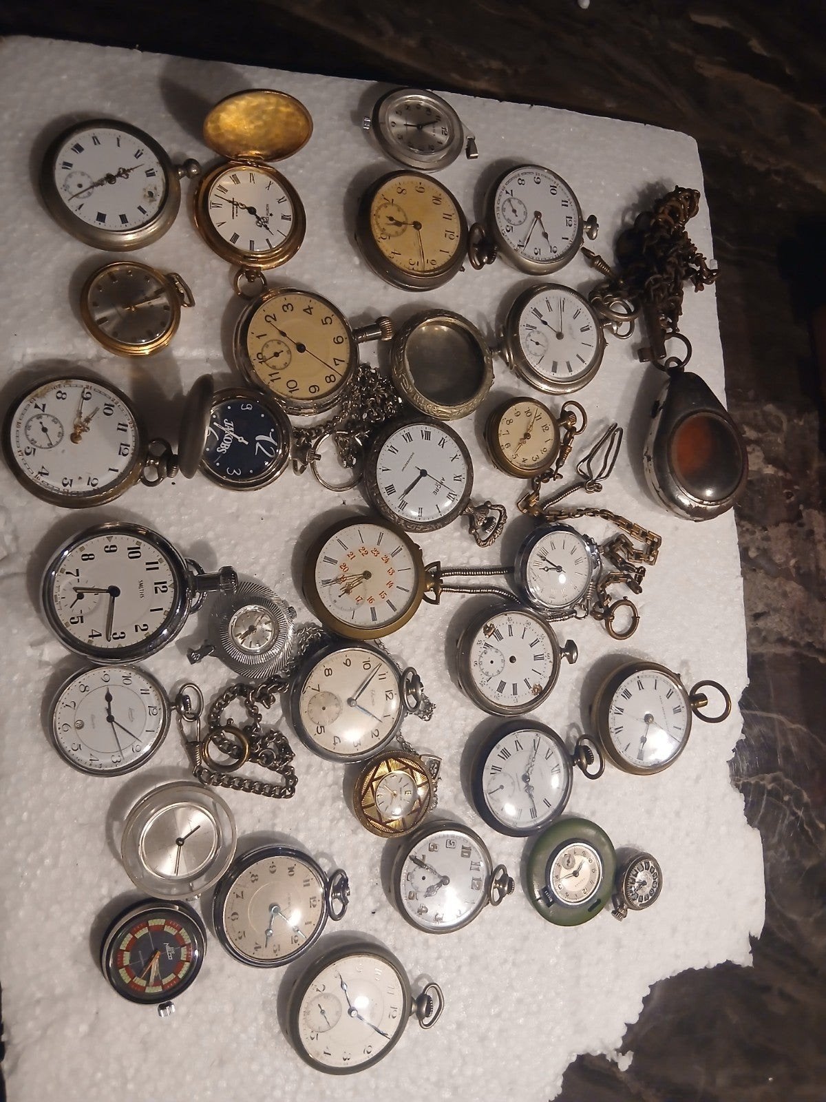 Diverse collectie zakhorloges - Vintage en antiek, Overige merken, Zakhorloge, Verzenden, Onbekend
