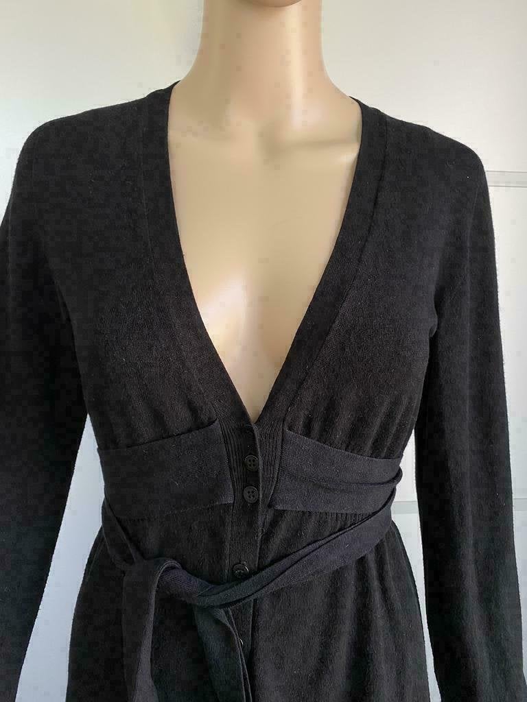 F21 Twinset maat M=38/40 lang vest zwart Twin-Set fijn-gebr, Maat 38/40 (M), Twinset, Zwart, Ophalen of Verzenden