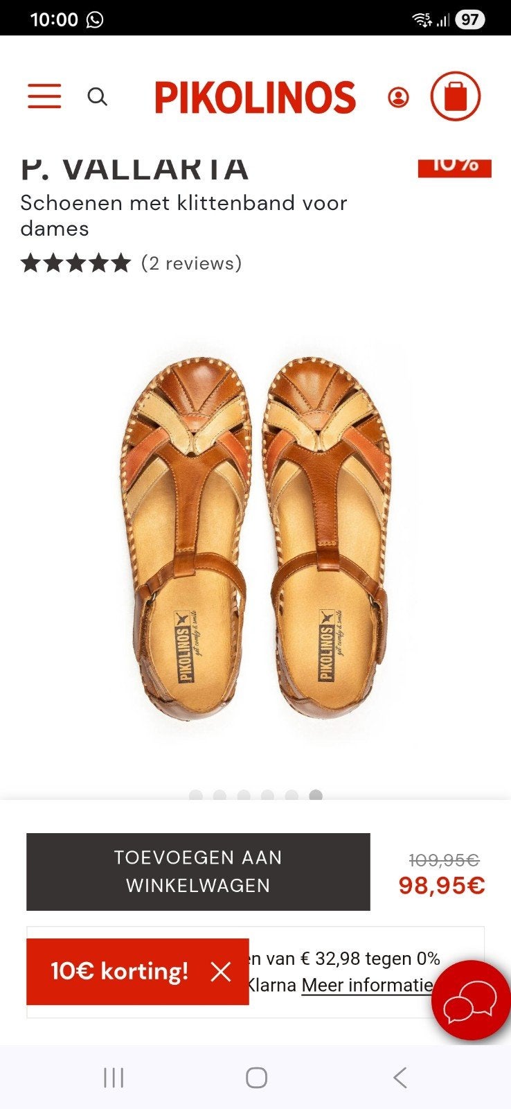 Pikolinos sandalen cognac 3 kleuren vlechtwerk zgan! 39 boho, Bruin, Zo goed als nieuw, Pikolinos, Sandalen of Muiltjes