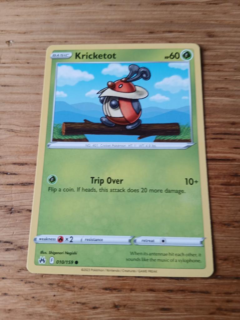 Pokémon Kaart Kricketot 010/159 Basic, Ophalen of Verzenden