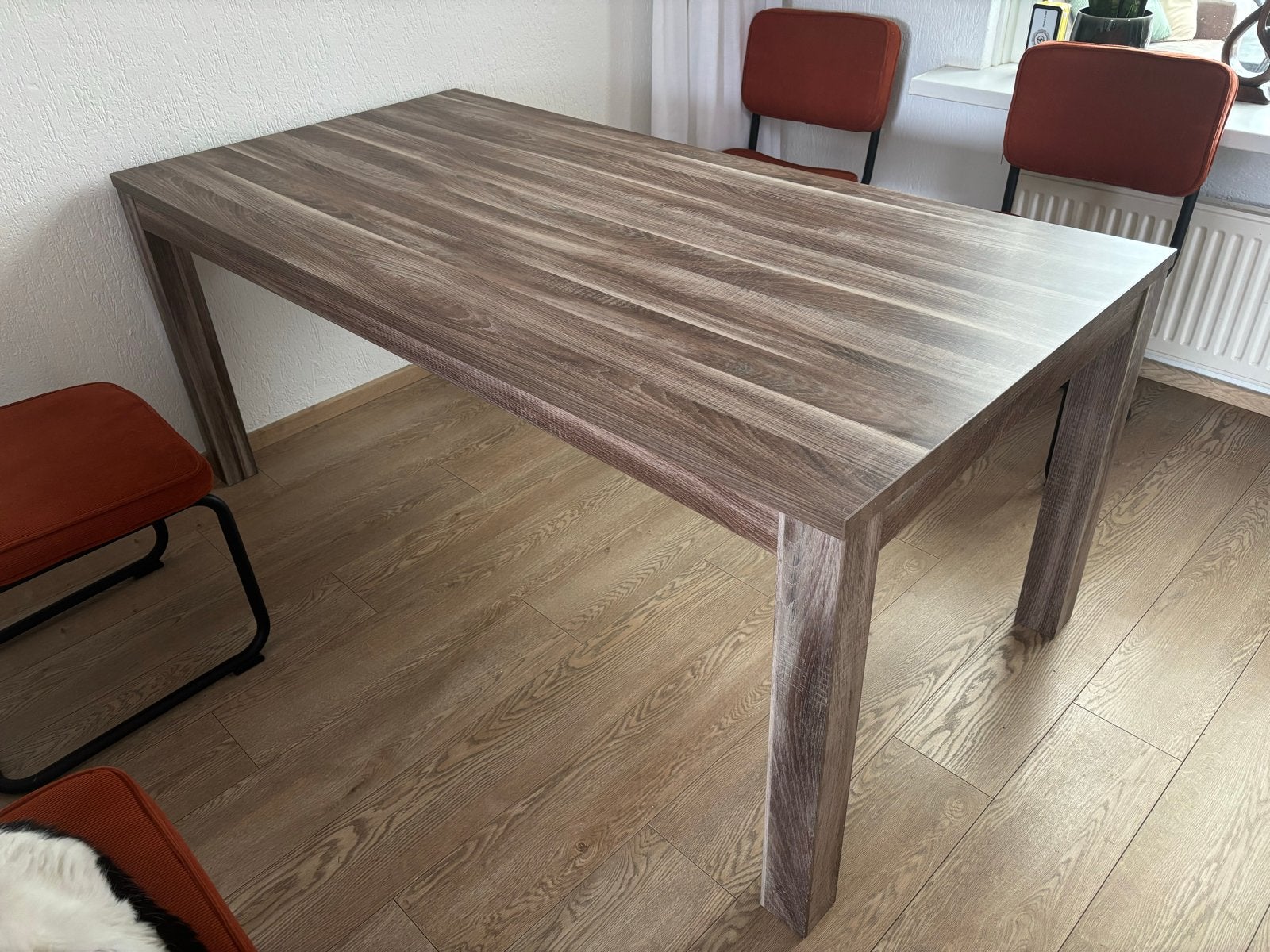 Eettafel rechthoekig 180x90x76,5 cm, Ophalen, Gebruikt, 50 tot 100 cm, 150 tot 200 cm