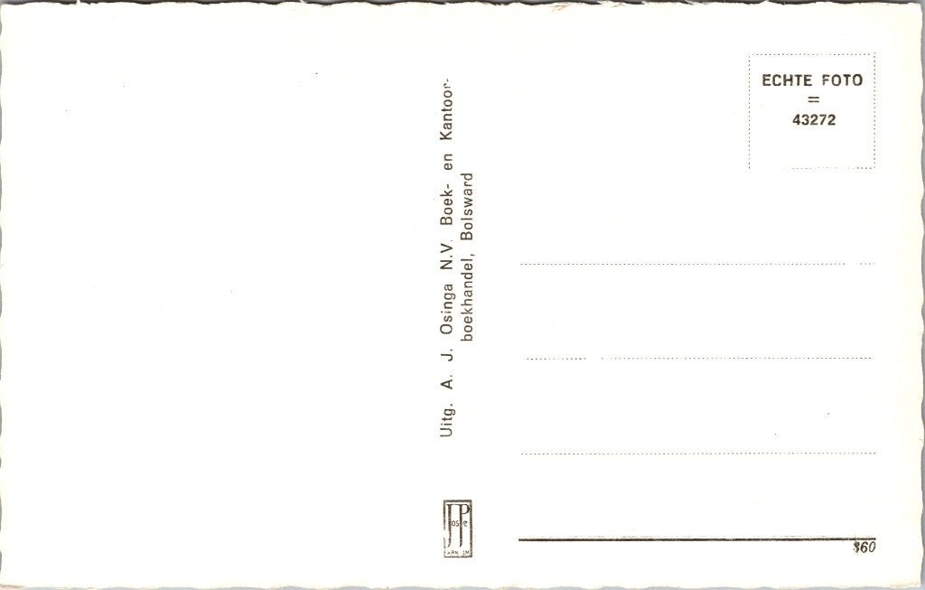 Bolsward Martinikerk  ansichtkaarten, Verzenden, 1960 tot 1980, Ongelopen, Friesland