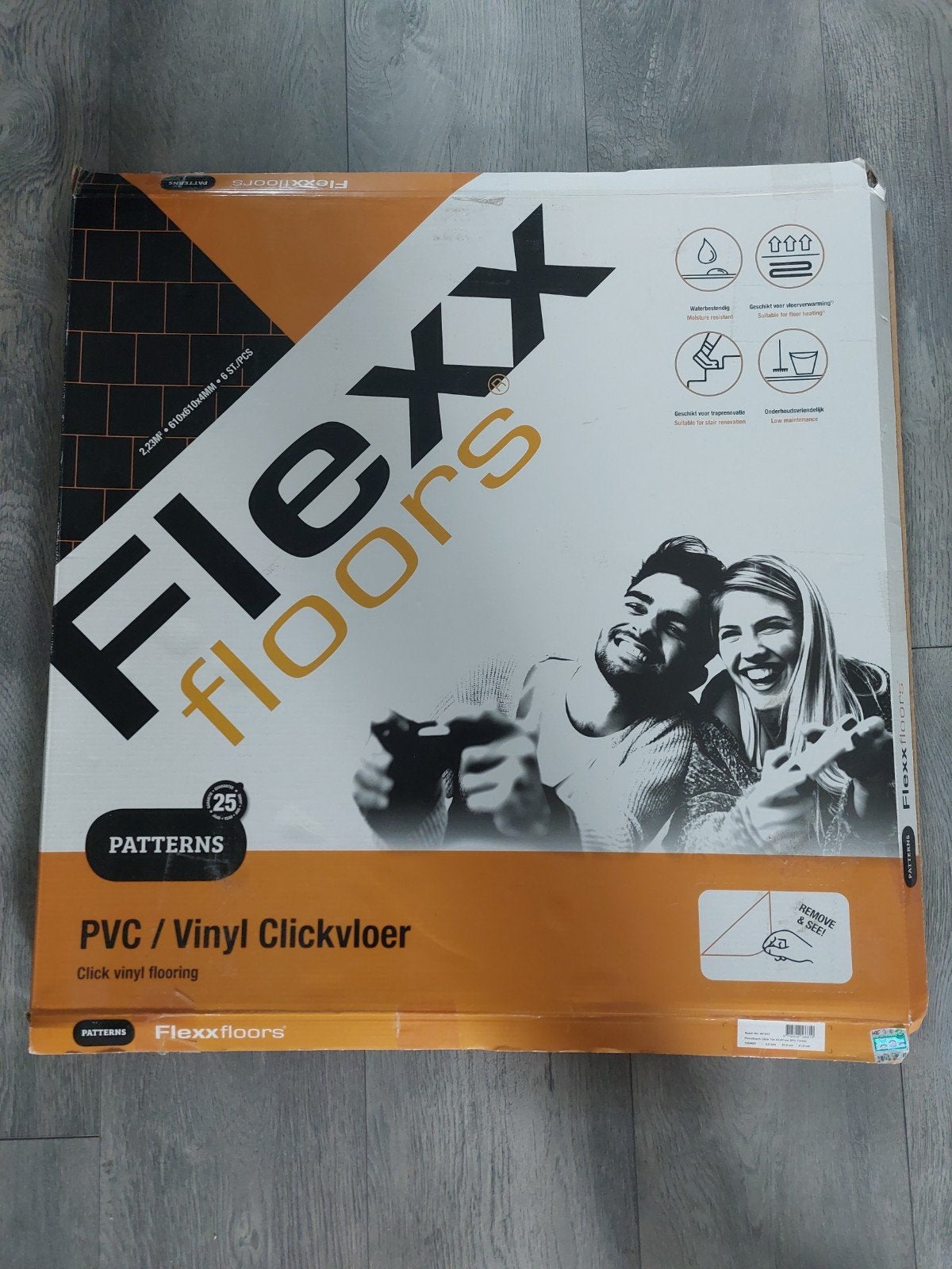 Nieuw 6 pakken TORNIO (zwart) PVC/Vinyl clickvloer, Ophalen, Kunststof, 50 tot 150 cm, Overige typen
