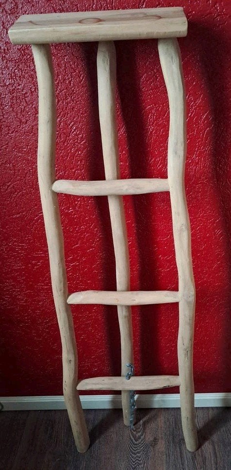Decoratieve houten ladder., Ophalen, Nieuw