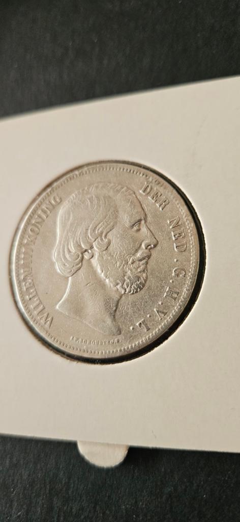 Zilveren rijksdaalder 1852 B Willem lll, Koning Willem III, Zilver, Ophalen of Verzenden, Losse munt
