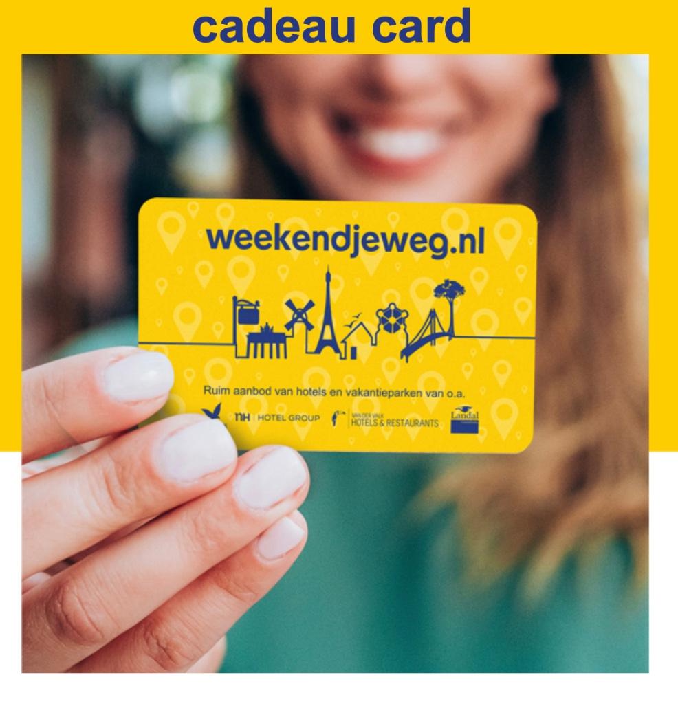 Weekendje Weg cadeaukaart €150,00, Twee personen, Cadeaubon, Overige typen
