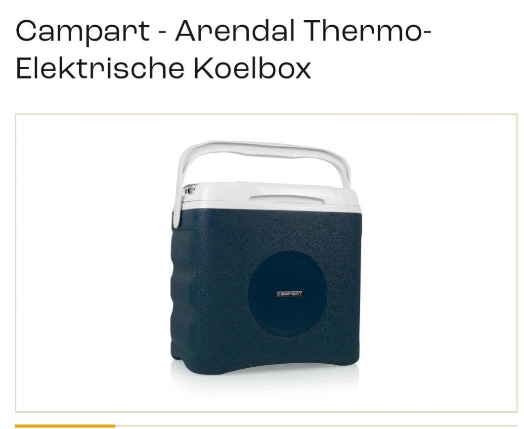 Campart Arendal Thermo-electrische koelbox, Ophalen, Zo goed als nieuw, Elektrisch