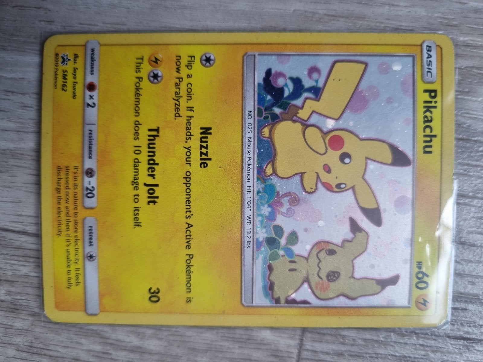 Pikachu SM162 Promo Pokémon Kaart, Hobby en Vrije tijd, Verzamelkaartspellen | Pokémon, Ophalen of Verzenden, Gebruikt, Losse kaart