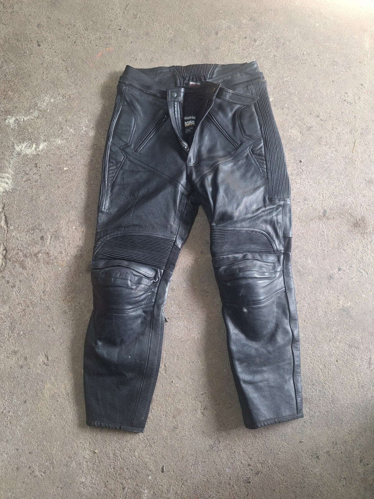 Lookwell Leren Motorbroek - Maat XL (54-34), Motoren, Broek | leer, Heren, Lookwell, Ophalen of Verzenden