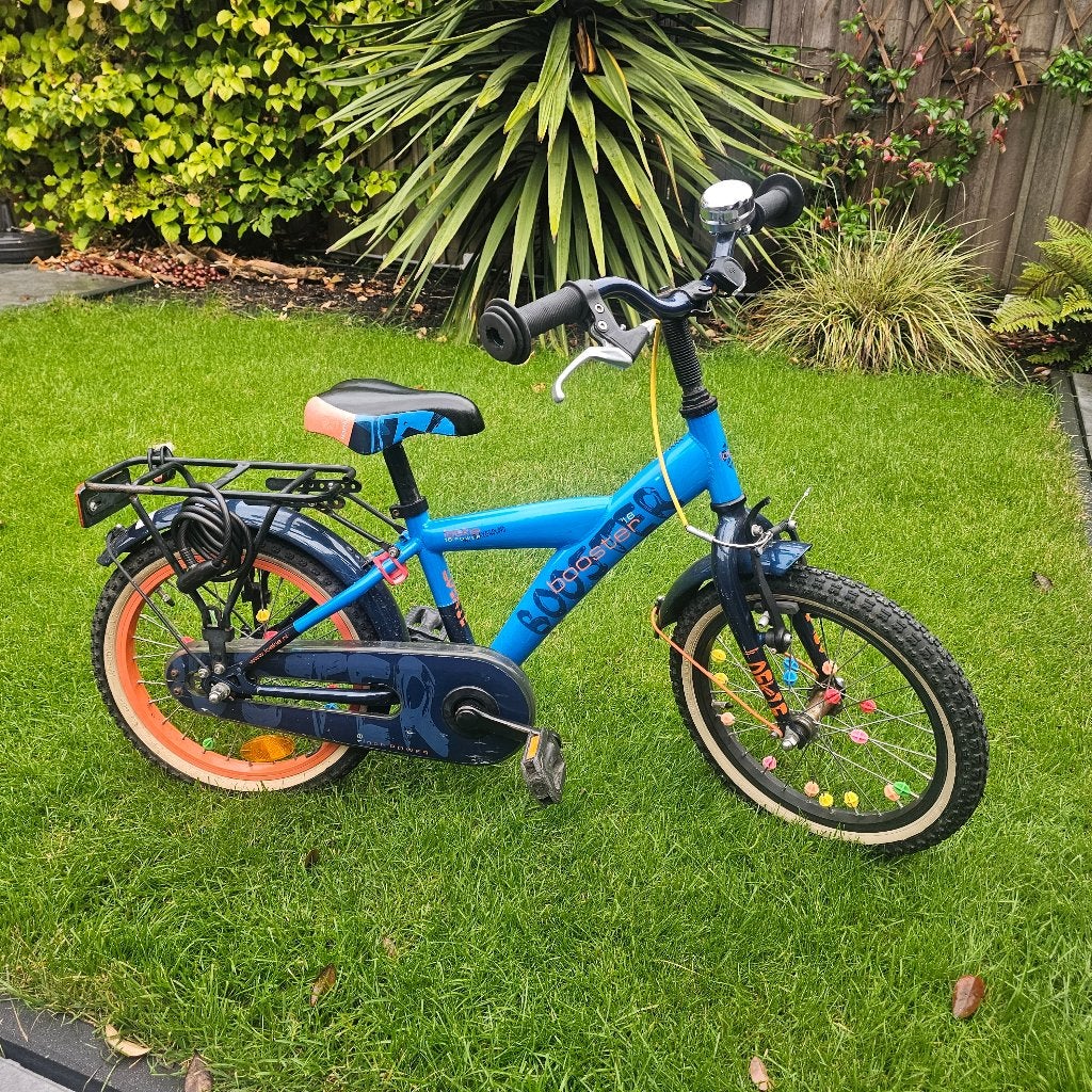 Bike Fun Booster 16 inch blauw, terugtraprem, Ophalen, Gebruikt, Terugtraprem, 16 tot 20 inch