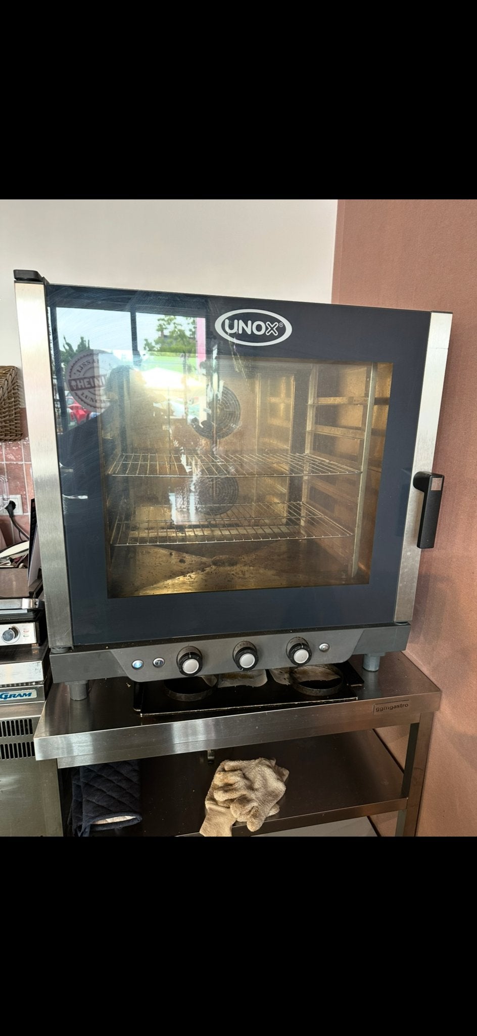 Unox Oven met Onderstel - Horeca Kwaliteit, Ophalen, Horeca-oven, Hete lucht, Vrijstaand