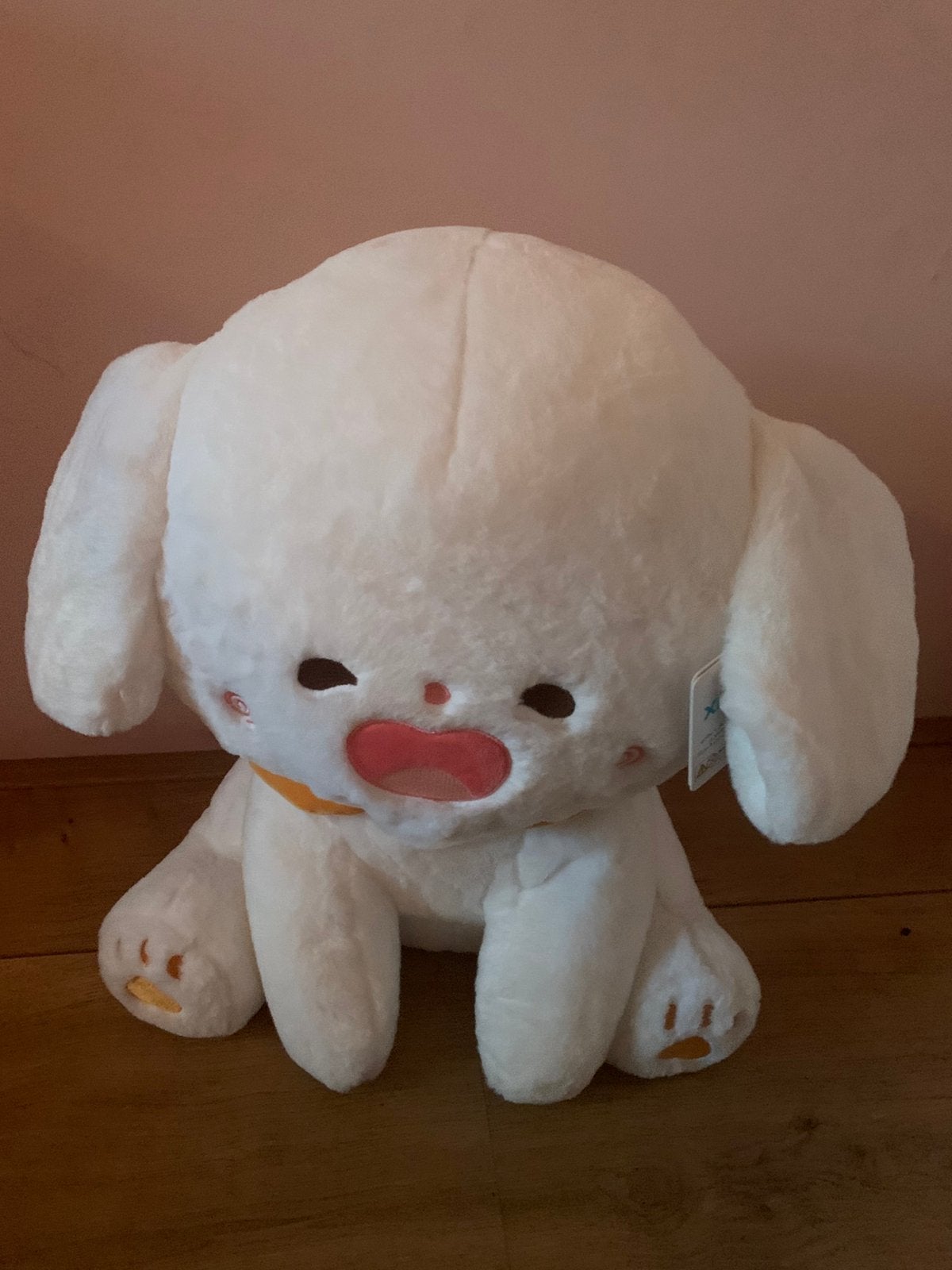 XL Konijnen knuffel 45 cm 3+, Konijn, Ophalen of Verzenden, Middelgroot (20 tot 80 cm), Wit
