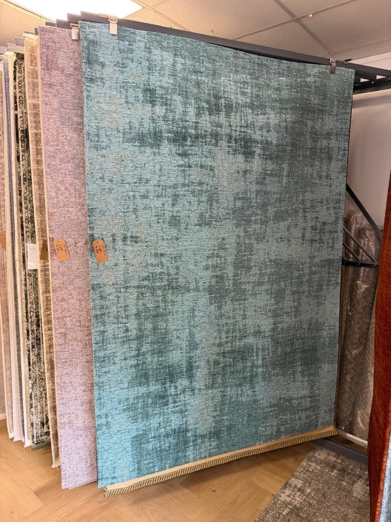 Vloerkleed 155x230cm, Ophalen, Blauw, 150 tot 200 cm, Rechthoekig